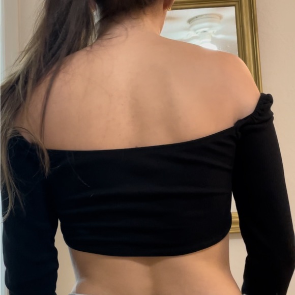 Long sleeve super cropped long sleeve shirt - Picture 2 of 2